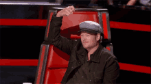 Blake Wears Pharrell'S Hat GIF - The Voice Blake Shelton Choose Me GIFs