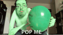 pop me burst poke green balloon