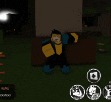 a cartoon character in a video game with the number 15 on the bottom