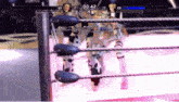 a video game screen shows two wrestlers in a ring with a time of 00:42