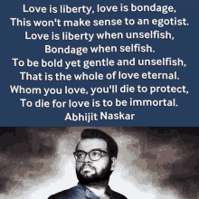 abhijit naskar naskar love liberty bondage love poem love sonnet