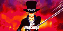 Sabo Welcome Anime GIF - Sabo Welcome Anime Welcome GIFs