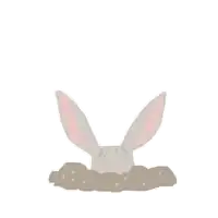 a drawing of an aardvark sticking its head out of a hole in the ground