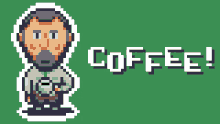 Coffee Office GIF - Coffee Office Pixel Art GIFs