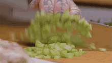 Mincing Celery Matty Matheson GIF - Mincing Celery Matty Matheson Secret Ingredient Shepherds Pie GIFs