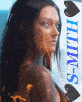 a picture of a woman with the name smith on the bottom right