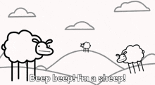 Asdf Movie Beep Beep I'M A Sheep GIF