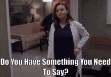 greys anatomy amelia shepherd do you have something you need to say caterina scorsone is there anything you need to say