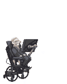 Stephen Hawking Flying Wheel Chair GIF - Stephen Hawking Flying Wheel Chair Rocket GIFs