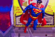 Superman Toy Attempting To Fly GIF - Superman Toy Attempting To Fly GIFs