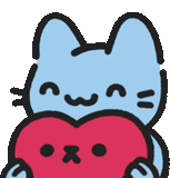 Love Cool Cats Sticker - Love Cool Cats Blue Cat Stickers