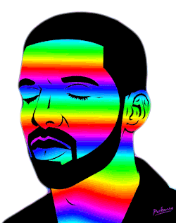 Drake Colorful Sticker - Drake Colorful Rainbow Stickers