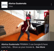 a facebook post from alorica guatemala shows a girl dancing