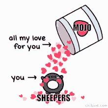 Sheepers Mojo GIF - Sheepers Mojo All My Love For Sheep GIFs