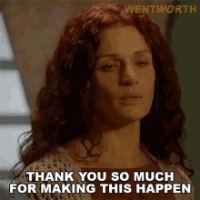 Thank You So Much For Making This Happen Bea Smith GIF - Thank You So Much For Making This Happen Bea Smith Wentworth GIFs