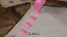 French Macarons Are A Small Bite Sized Cookie. GIF
