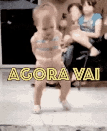 Agora Vai / Aí Sim / Vai Dar Certo / Boa Sorte / Bebê Dançando GIF - Baby Dancing Baby Good Luck GIFs
