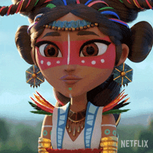 Smiling Queen Teca GIF - Smiling Queen Teca Maya And The Three GIFs