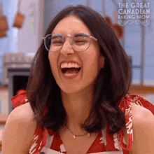Laughing Camila GIF - Laughing Camila The Great Canadian Baking Show GIFs
