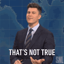 Thats Not True Saturday Night Live GIF - Thats Not True Saturday Night Live Snl Weekend Update GIFs