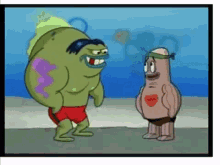 Sponge Bob No Weenies Allowed GIF - Sponge Bob No Weenies Allowed Muscles GIFs