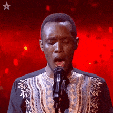 Singing Innocent Masuku GIF - Singing Innocent Masuku Britain'S Got Talent GIFs