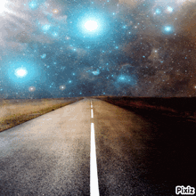 a picture of a road with pixiz written in the bottom right corner