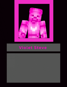 Violet Steve The Steve Saga GIF - Violet Steve The Steve Saga Pink Steve GIFs