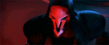 a video game character with a hood and a mask on his face