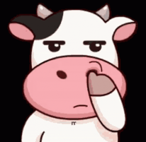 Cow Pick GIF - Cow Pick Nose - Discover & Share GIFs