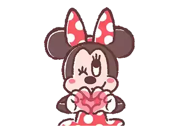 Minnie Mouse Kawaii Sticker - Minnie Mouse Kawaii Heart Stickers
