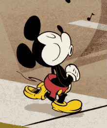 Out For A Stroll GIF - Whistle Mickey Mouse Walking GIFs