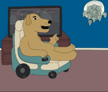 Sick Animations Sickanimation GIF - Sick Animations Sickanimation Wheelchair Dog GIFs