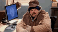 Frigid GIF - Ron Swanson Parks And Recreation Cold GIFs