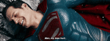 Justice League Superman GIF - Justice League Superman Man My Toes Hurt GIFs