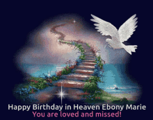 Happy Birthday Heaven Ebony Marie GIF - Happy Birthday Heaven Ebony Marie You Are Loved And Missed GIFs
