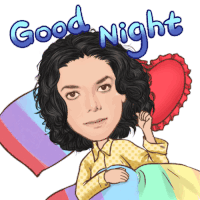 Michael Jackson Sleepy Sticker - Michael Jackson Sleepy Sleeping Stickers