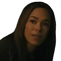 a woman 's face is shown with the words " what " below it