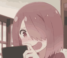 Anime Reading Text GIF - Anime Reading Text Happy GIFs