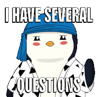 What Huh Sticker - What Huh Penguin Stickers