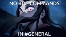 nezuko no bot command in general demon slayer characters