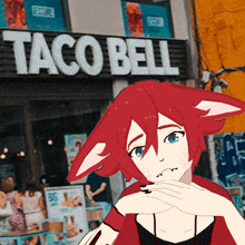 Taco Bell White Fanged Fox GIF