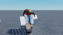 a 3d model of a person with a spider on their head