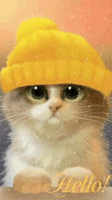 Hello Cat GIF - Hello Cat Christmas GIFs