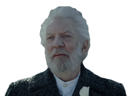 President Snow Donald Sutherland Sticker - President Snow Donald Sutherland The Hunger Games Mockingjay Part2 Stickers