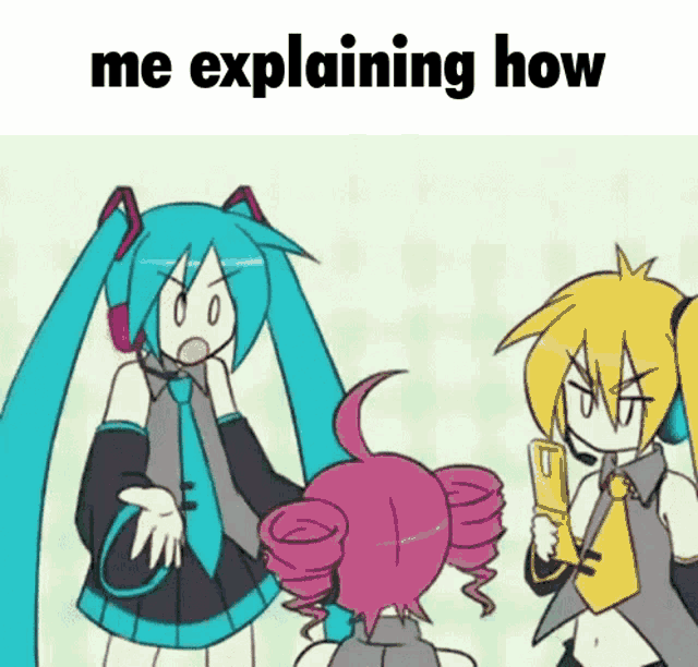 hatsune miku triple baka gif