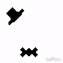 two black icons on a white background with ibis paint written on the bottom