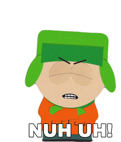 Nuh Uh Kyle Broflovski Sticker - Nuh Uh Kyle Broflovski South Park Stickers