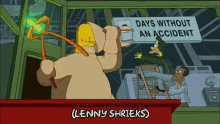 Luciano Homer Lenny Shrieks GIF - Luciano Homer Lenny Shrieks The Simpsons GIFs