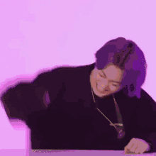 Jungkook Slamming Hand Jungkook Run GIF - Jungkook Slamming Hand Jungkook Run Jungkook Purple Hair GIFs